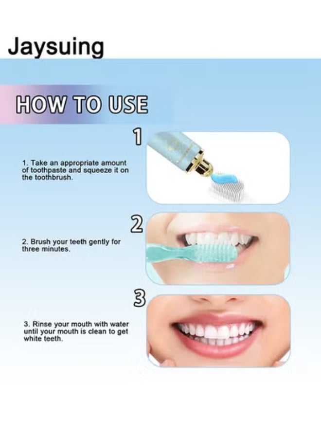 Jaysuing Niacinamide Whitening Toothpaste, Niacinamide Intensive Whitening Toothpaste, Deep Cleaning Care Toothpaste, Fresh Breath (100g) - Image 2